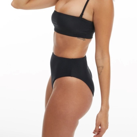 NEW Good American Good Waist Swim Bottom Basic Black 7 4XL - Picture 3 of 14